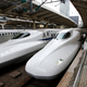 In this Sept. 24, 2014 filephoto, passengers get on the Shinkansen high-speed train at Tokyo station in Tokyo